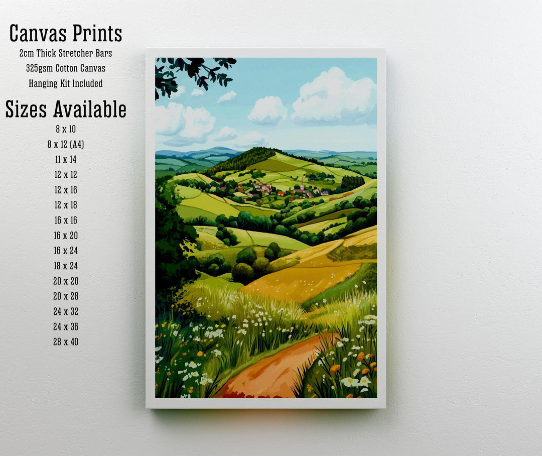 Malvern Hills Travel Poster