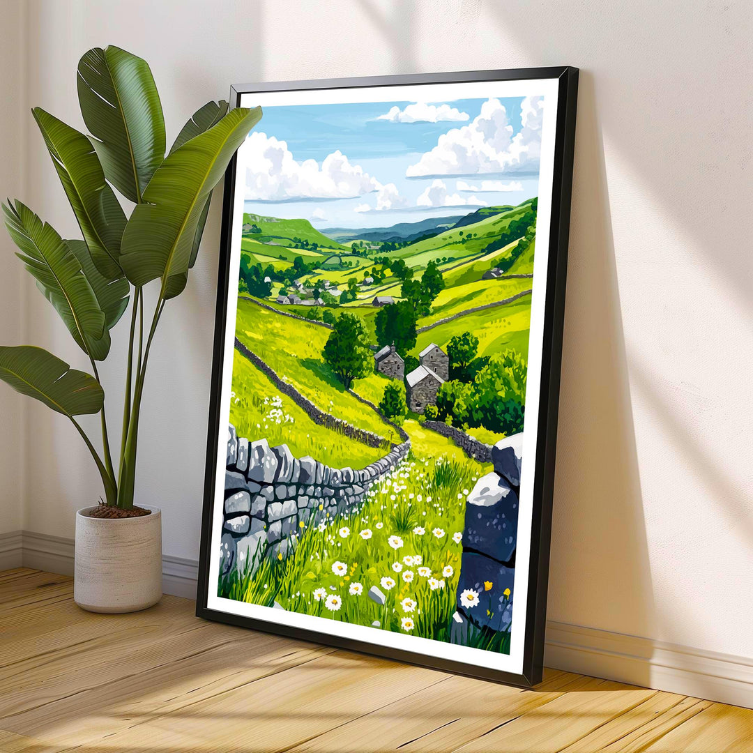 Peak District Travel Print Wall Decor Wall Art Peak District Landscape Wall Hanging Home Décor English Countryside Gift Art Lovers Scenic