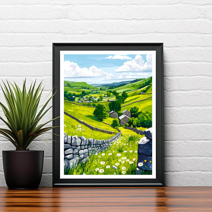 Peak District Travel Print Wall Decor Wall Art Peak District Landscape Wall Hanging Home Décor English Countryside Gift Art Lovers Scenic