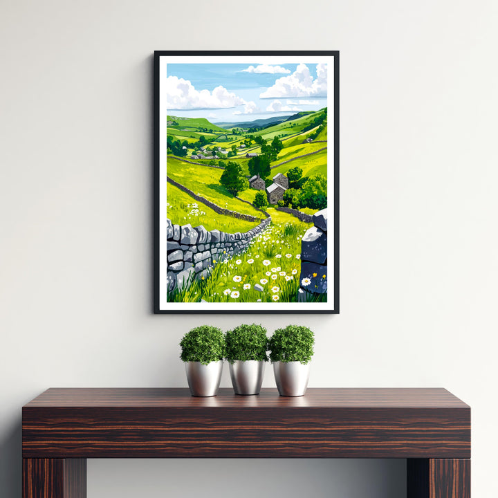 Peak District Travel Print Wall Decor Wall Art Peak District Landscape Wall Hanging Home Décor English Countryside Gift Art Lovers Scenic