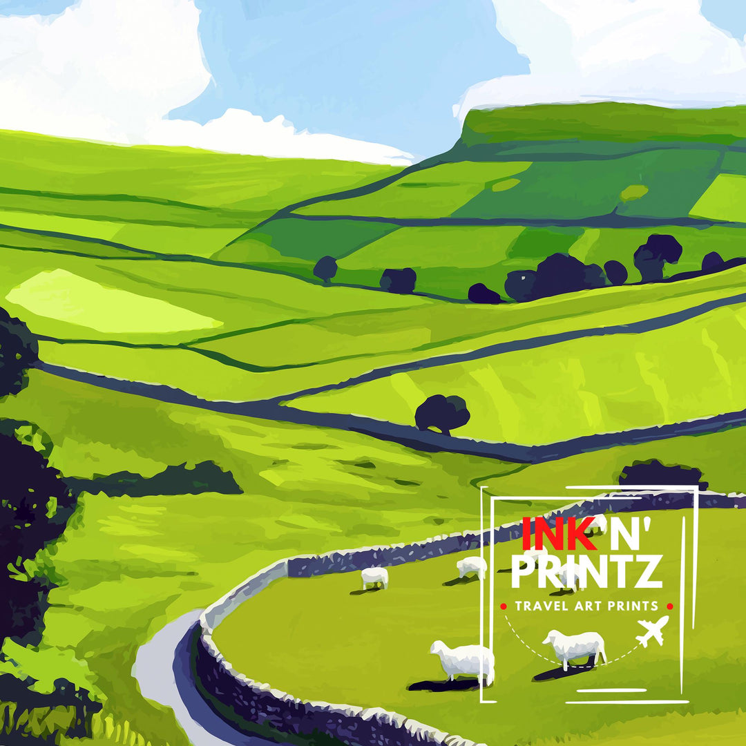 Yorkshire Dales Travel Poster