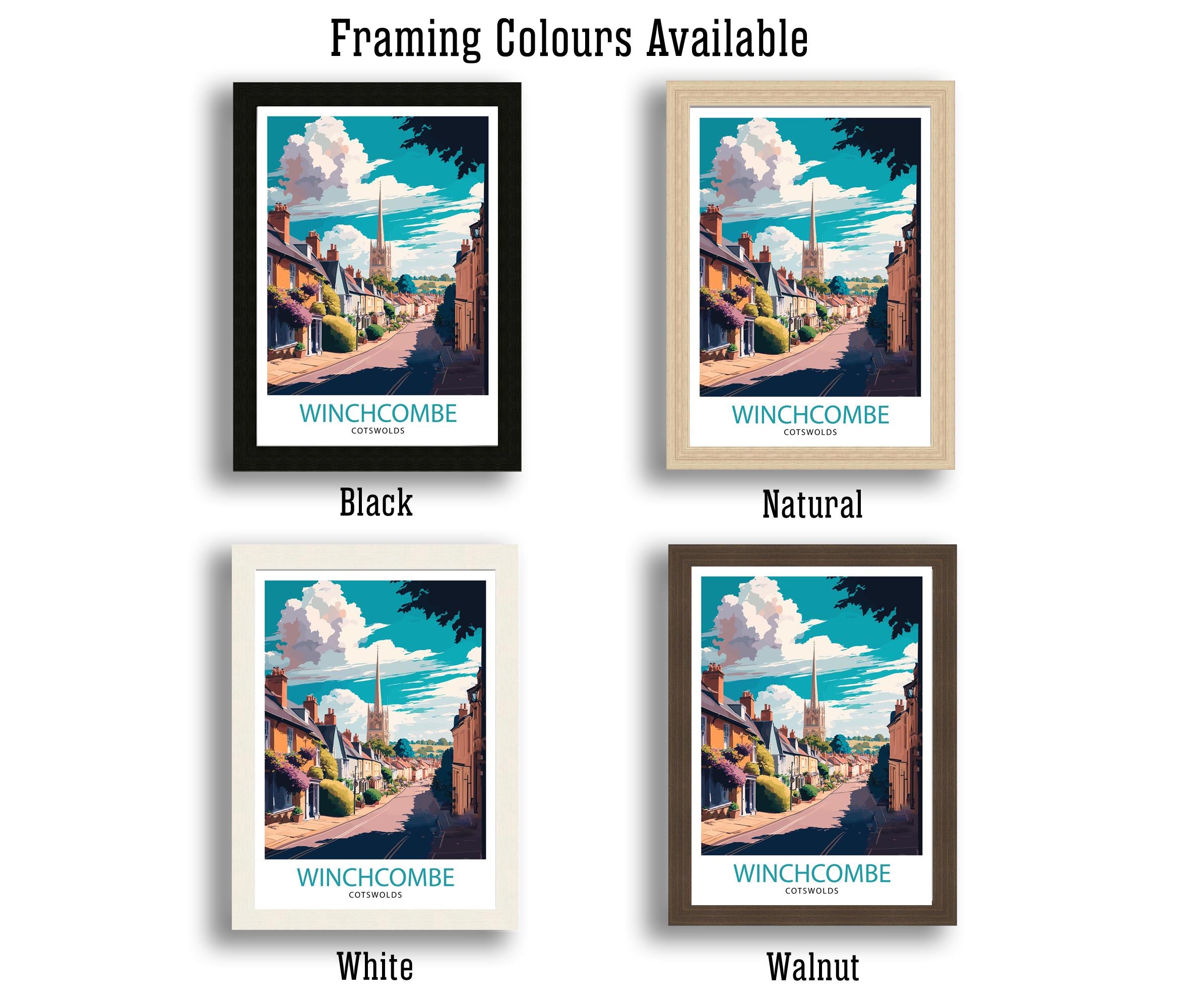Winchcombe Cotswolds Travel Print, Scenic English Home Decor