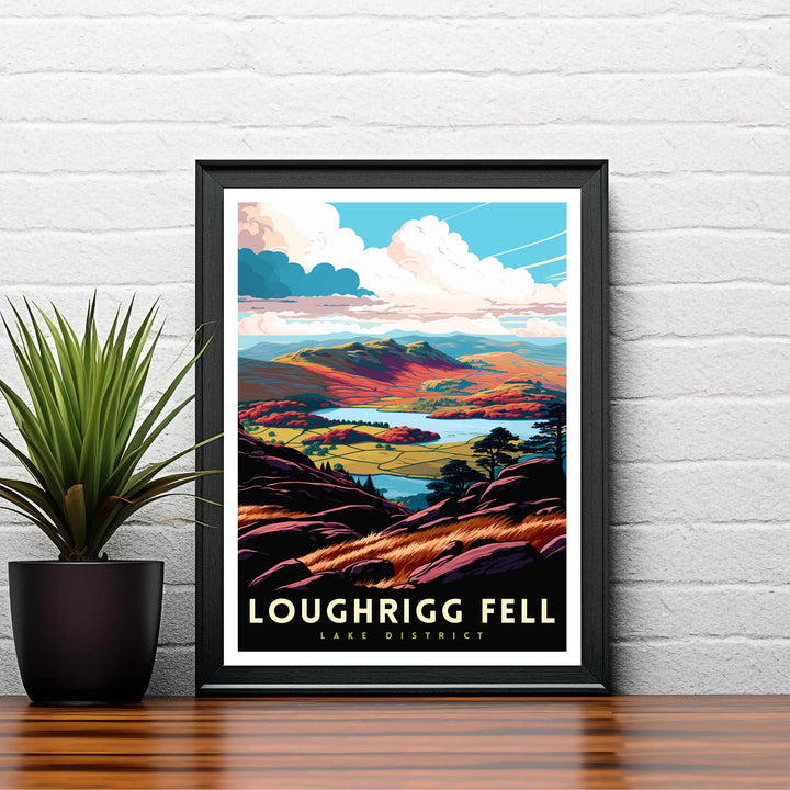 Loughrigg Fell Travel Print Wall Decor Wall Art Loughrigg Landscape Wall Hanging Home Décor Lake District Gift Art Lovers Scenic Print