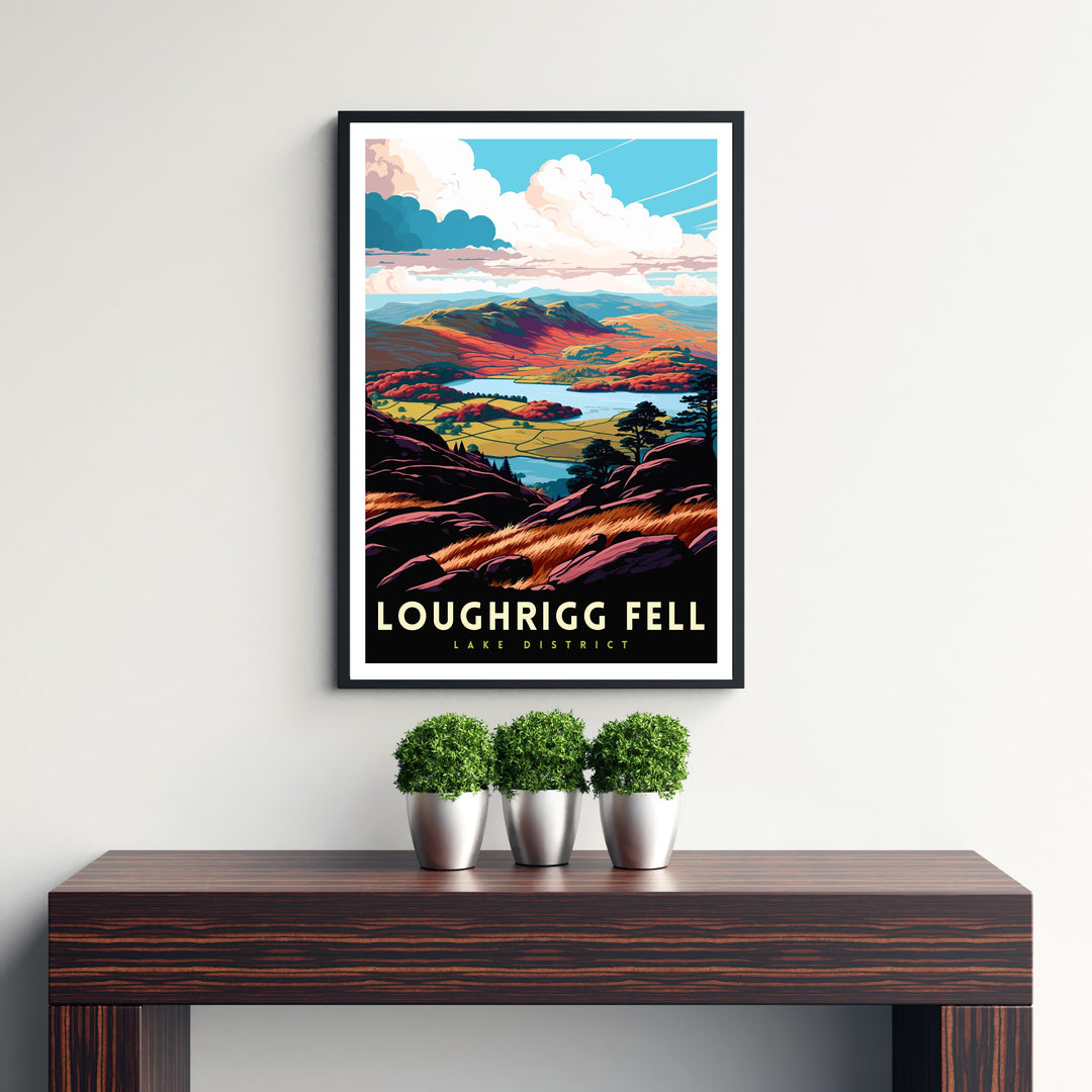 Loughrigg Fell Travel Print Wall Decor Wall Art Loughrigg Landscape Wall Hanging Home Décor Lake District Gift Art Lovers Scenic Print