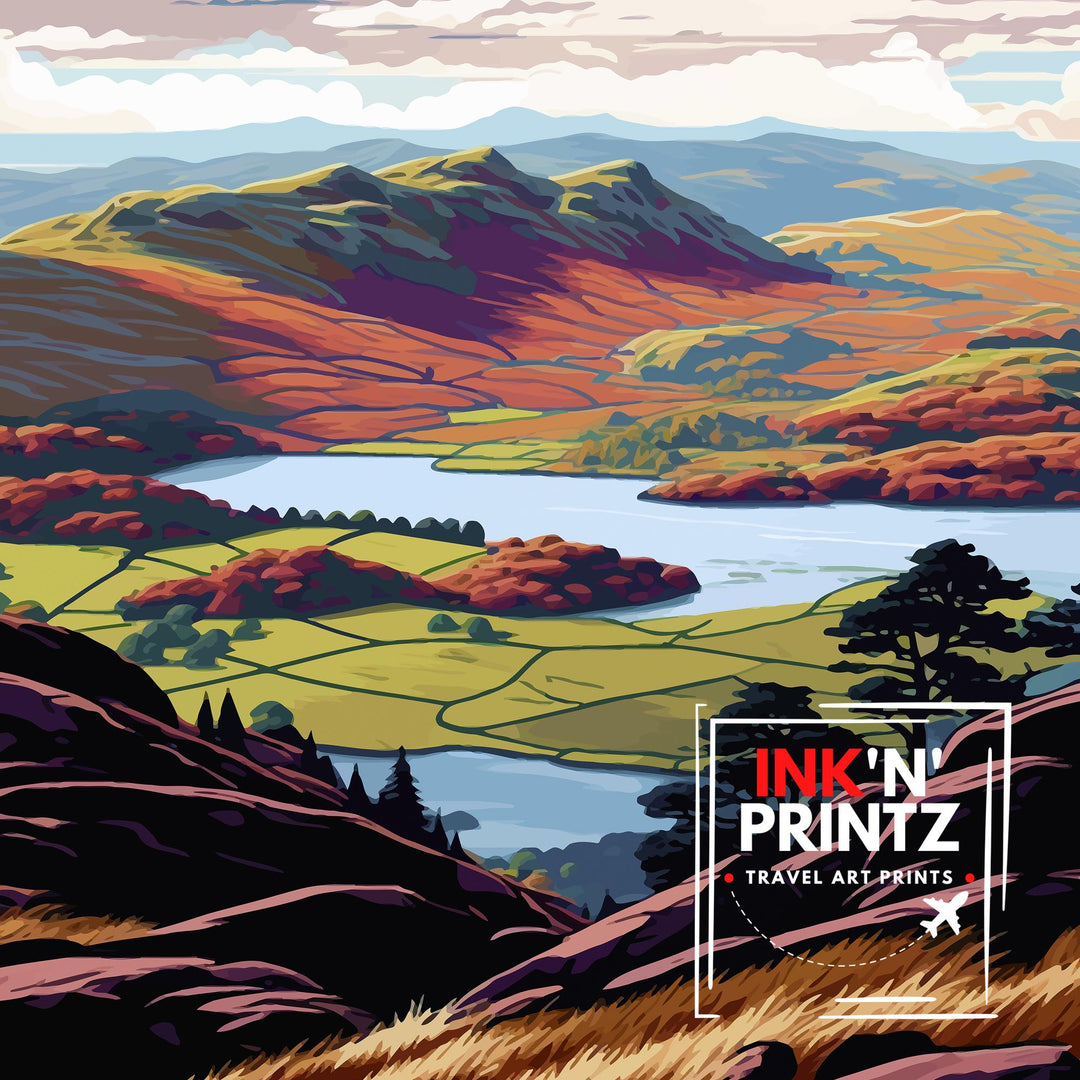 Loughrigg Fell Travel Poster