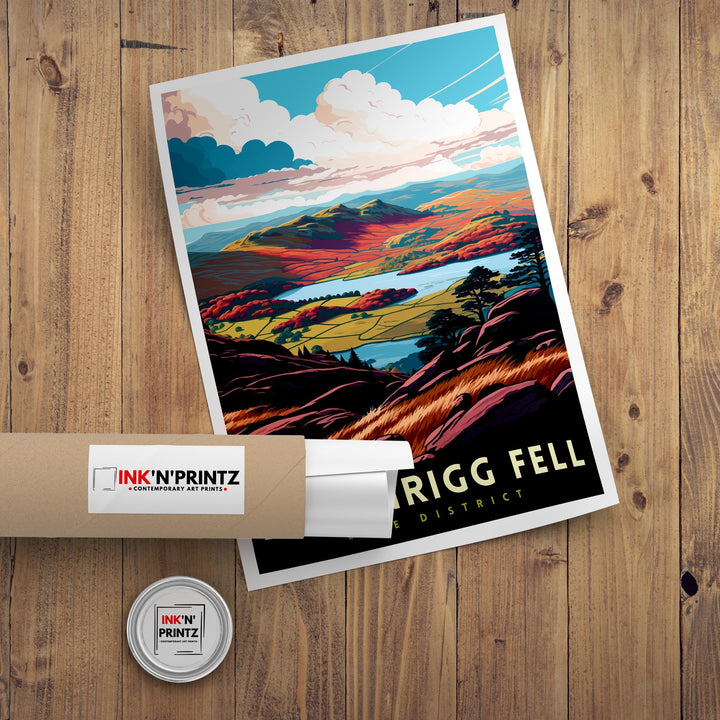 Loughrigg Fell Travel Poster