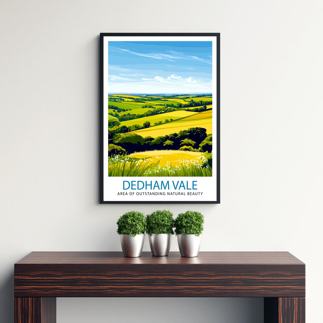 Dedham Vale AONB Travel Poster