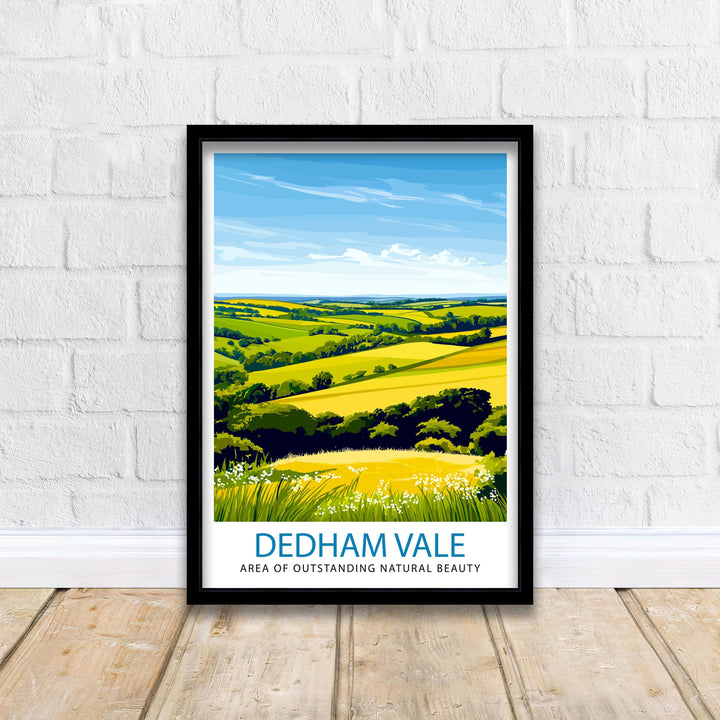 Dedham Vale AONB Travel Print Wall Decor Wall Art Dedham Vale Landscape Wall Hanging Home Décor English Countryside Gift Art Lovers Scenic