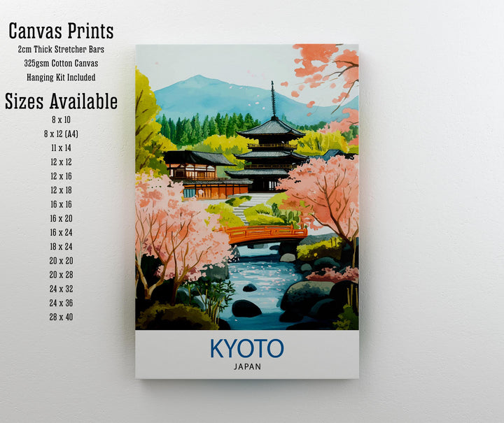 Kyoto Japan Travel Print Wall Decor Wall Art Kyoto Landscape Wall Hanging Home Décor Japanese Culture Gift Art Lovers Scenic Print