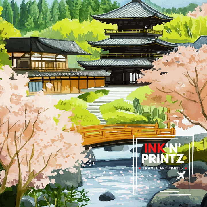 Kyoto Japan Travel Print Wall Decor Wall Art Kyoto Landscape Wall Hanging Home Décor Japanese Culture Gift Art Lovers Scenic Print