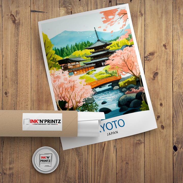 Kyoto Japan Travel Print Wall Decor Wall Art Kyoto Landscape Wall Hanging Home Décor Japanese Culture Gift Art Lovers Scenic Print