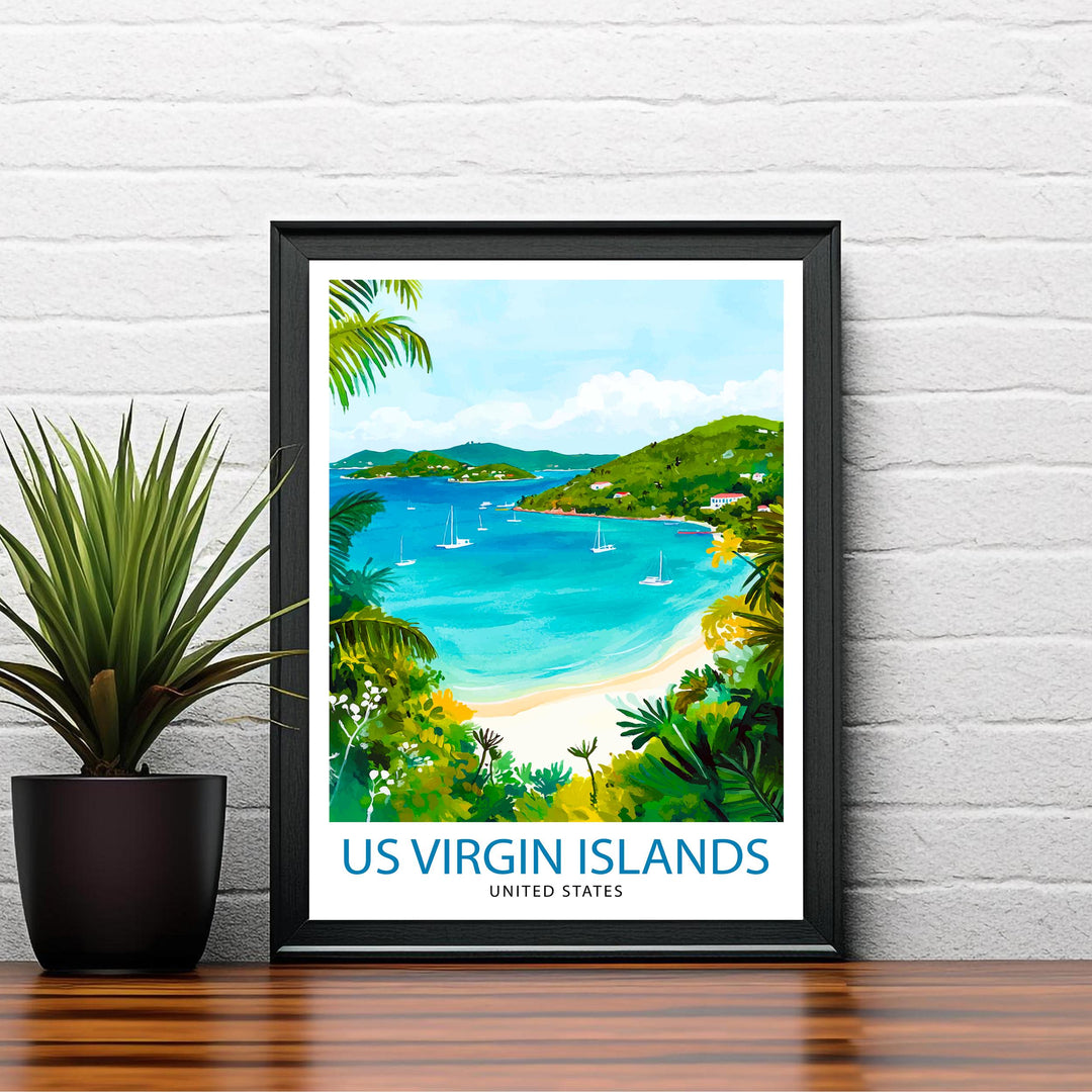 U.S. Virgin Islands Travel Poster