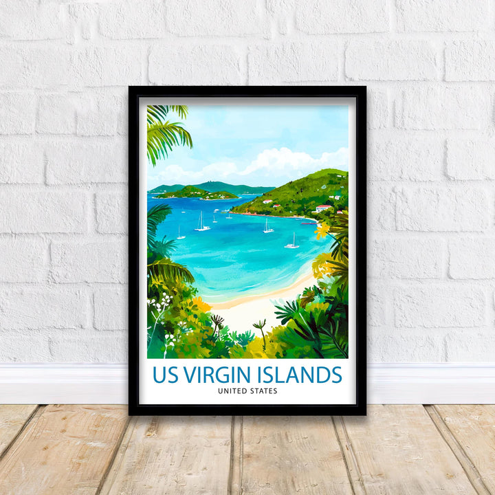 U.S. Virgin Islands Travel Poster