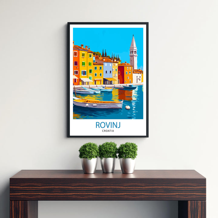 Rovinj Croatia Travel Print Wall Decor Wall Art Rovinj Landscape Wall Hanging Home Décor Croatian Coastal Gift Art Lovers Scenic Print