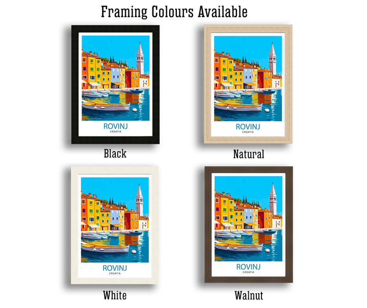 Rovinj Croatia Travel Print Wall Decor Wall Art Rovinj Landscape Wall Hanging Home Décor Croatian Coastal Gift Art Lovers Scenic Print