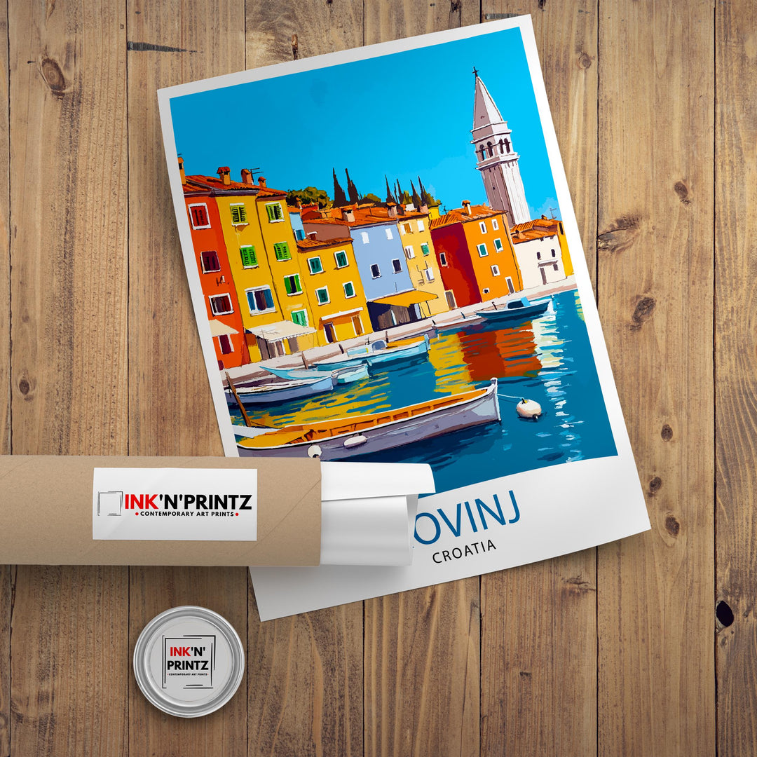 Rovinj Croatia Travel Print Wall Decor Wall Art Rovinj Landscape Wall Hanging Home Décor Croatian Coastal Gift Art Lovers Scenic Print