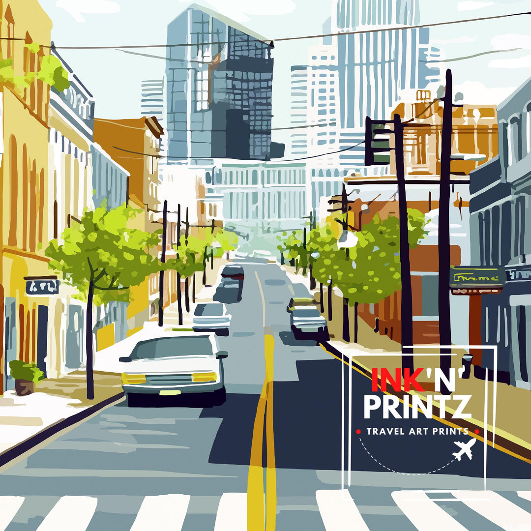 Nashville Tennessee Travel Poster