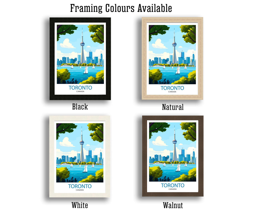 Toronto Canada Travel Print Wall Decor Wall Art Toronto Skyline Wall Hanging Home Décor Canadian City Gift Art Lovers Scenic Print