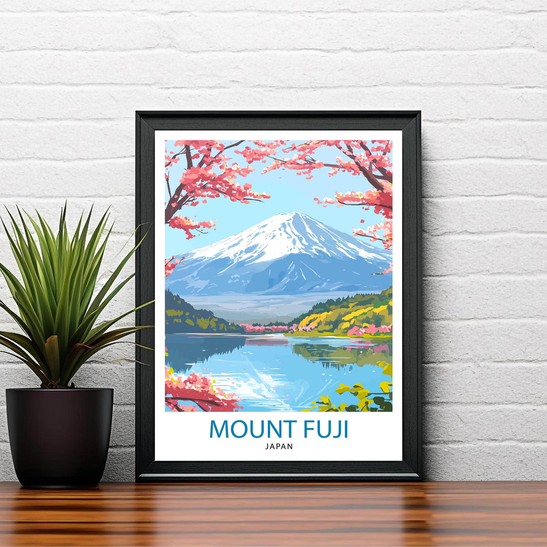 Mount Fuji Travel Print Wall Decor Wall Art Fuji Landscape Wall Hanging Home Décor Japanese Culture Gift Art Lovers Scenic Print