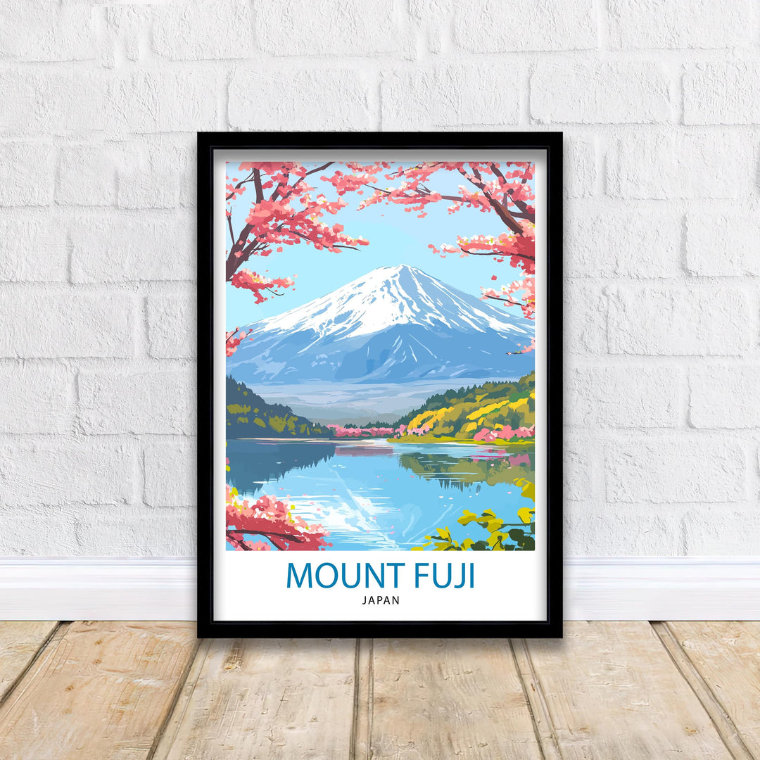 Mount Fuji Travel Print Wall Decor Wall Art Fuji Landscape Wall Hanging Home Décor Japanese Culture Gift Art Lovers Scenic Print