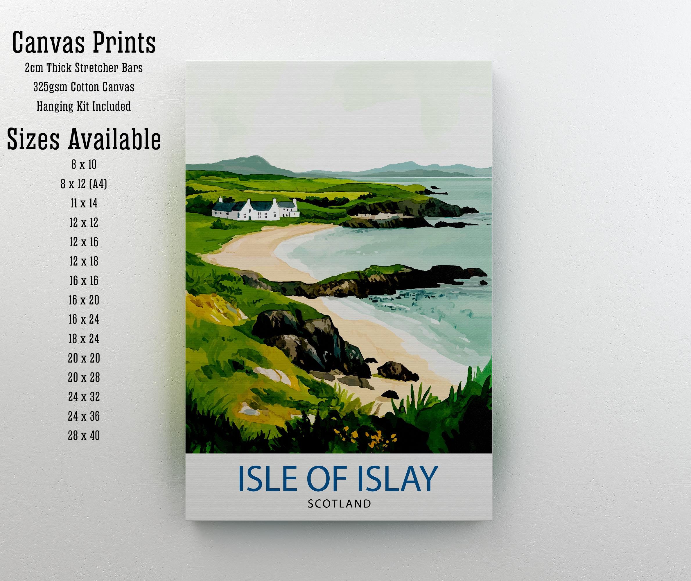Isle of Islay Travel Print Wall Decor Wall Art Islay Landscape Wall Hanging Home Décor Scottish Island Gift Art Lovers Scenic Print