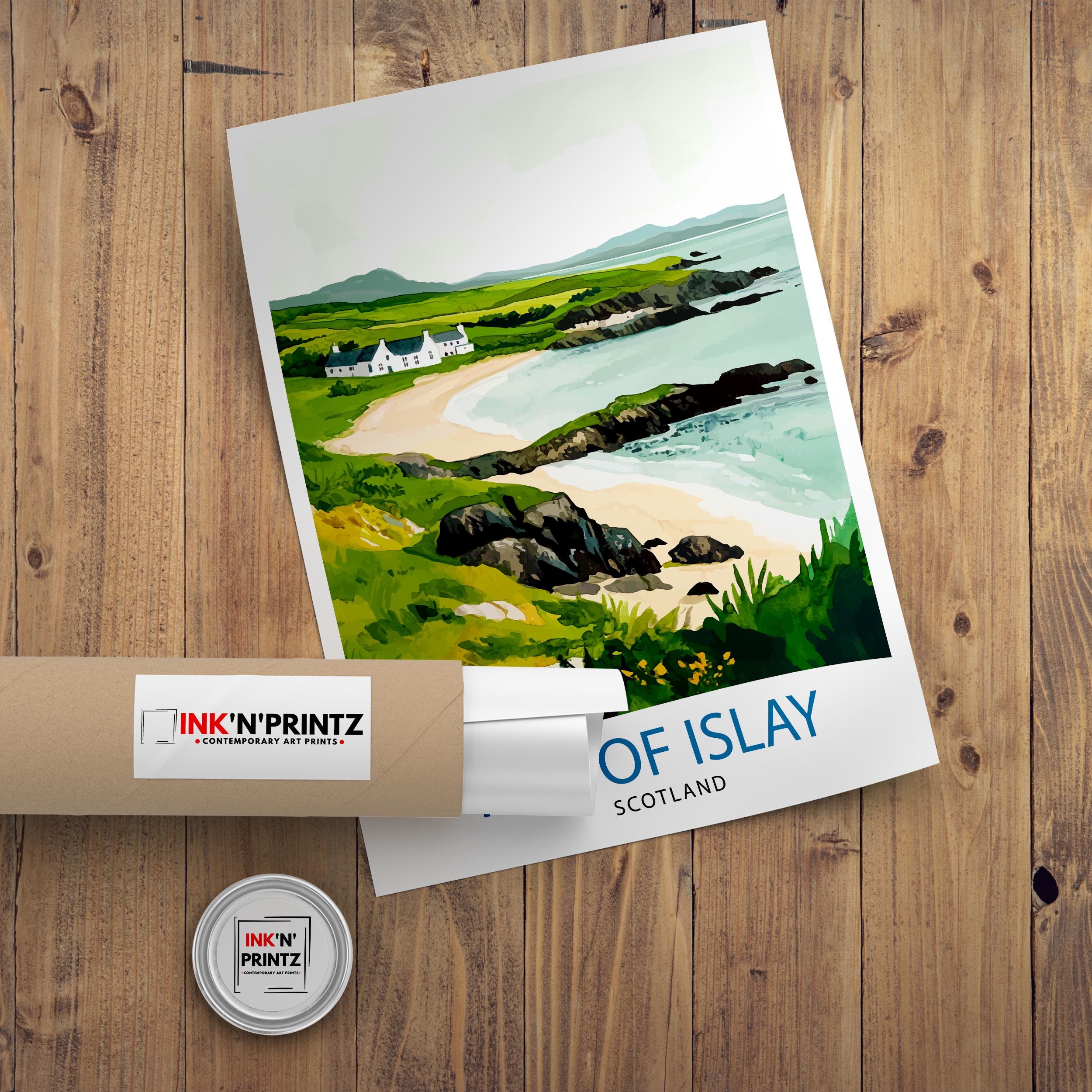 Isle of Islay Travel Print Wall Decor Wall Art Islay Landscape Wall Hanging Home Décor Scottish Island Gift Art Lovers Scenic Print
