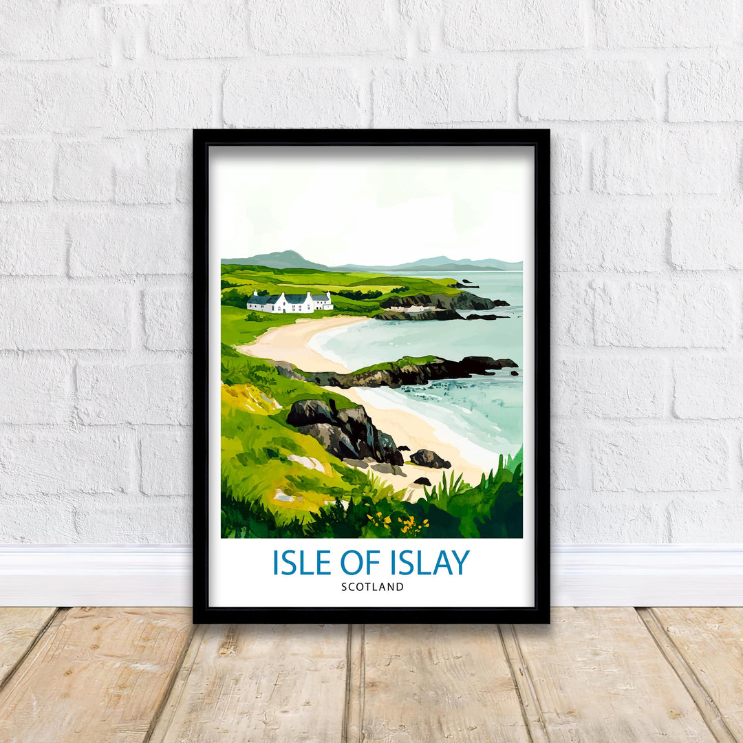 Isle of Islay Travel Print Wall Decor Wall Art Islay Landscape Wall Hanging Home Décor Scottish Island Gift Art Lovers Scenic Print