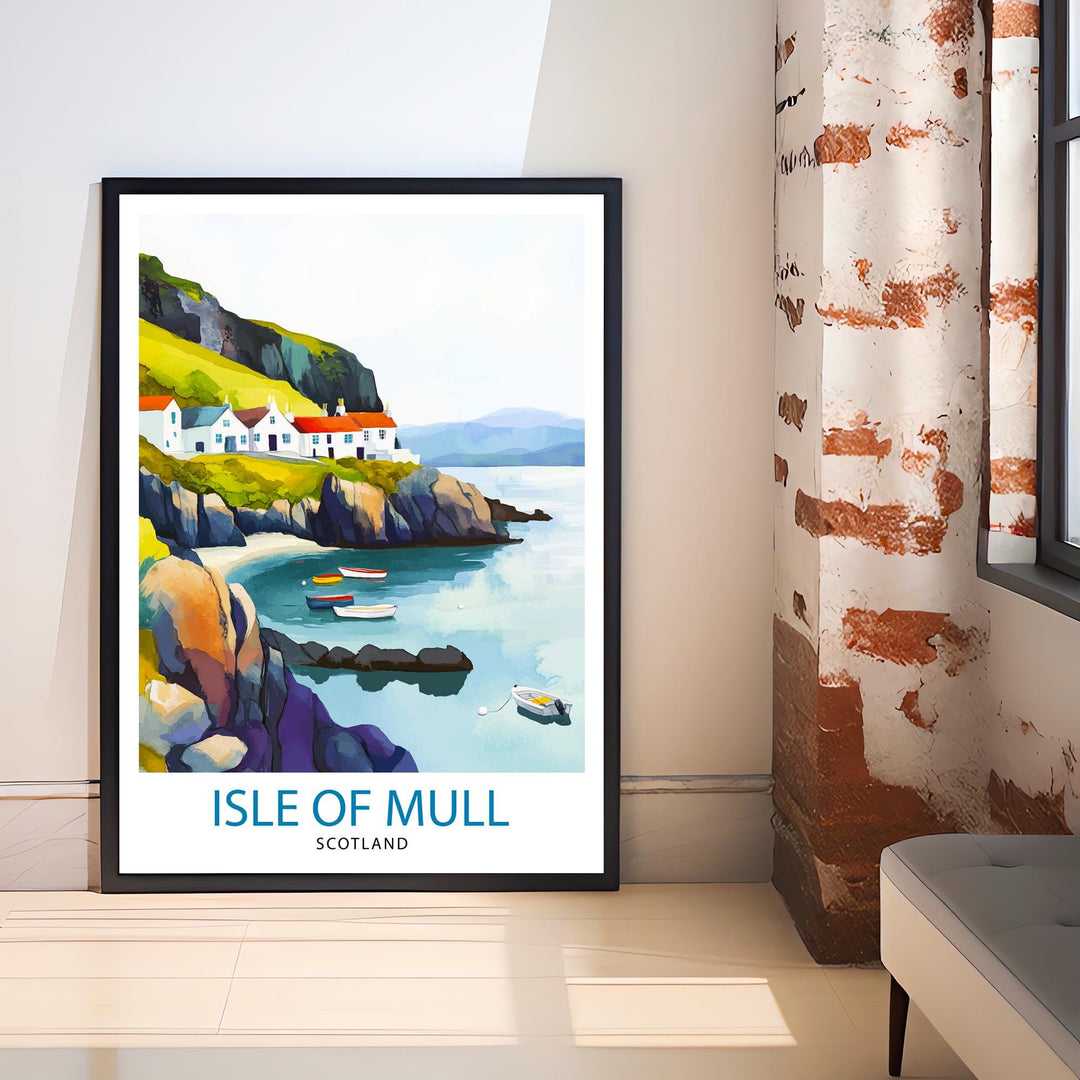 Isle of Mull Travel Print Wall Decor Wall Art Mull Landscape Wall Hanging Home Décor Scottish Island Gift Art Lovers Scenic Print