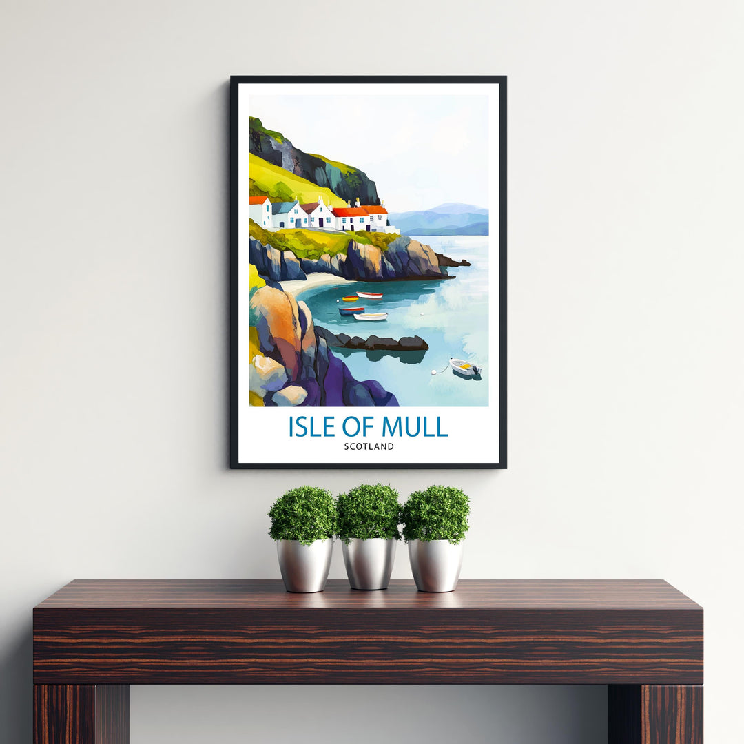 Isle of Mull Travel Print Wall Decor Wall Art Mull Landscape Wall Hanging Home Décor Scottish Island Gift Art Lovers Scenic Print