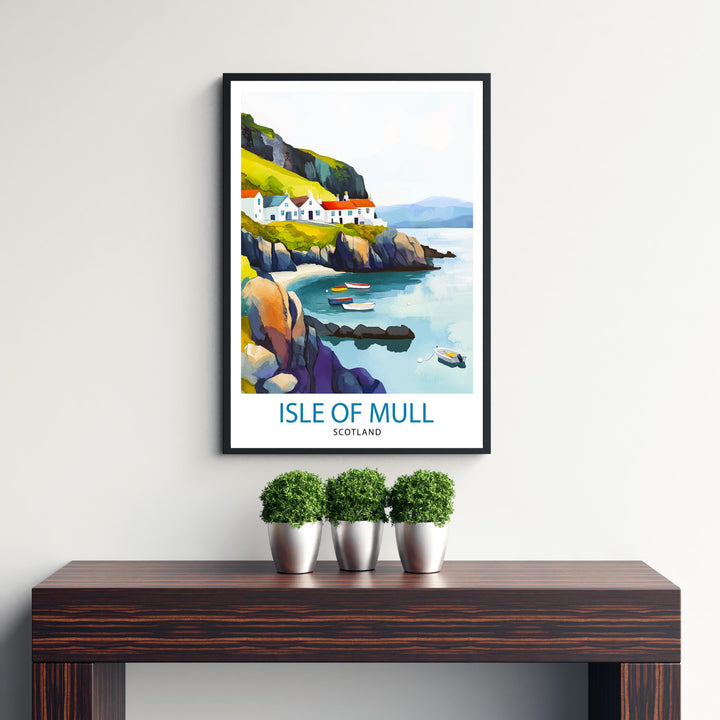 Isle of Mull Travel Print Wall Decor Wall Art Mull Landscape Wall Hanging Home Décor Scottish Island Gift Art Lovers Scenic Print