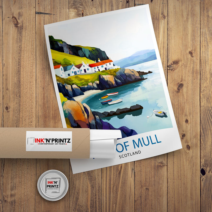 Isle of Mull Travel Print Wall Decor Wall Art Mull Landscape Wall Hanging Home Décor Scottish Island Gift Art Lovers Scenic Print