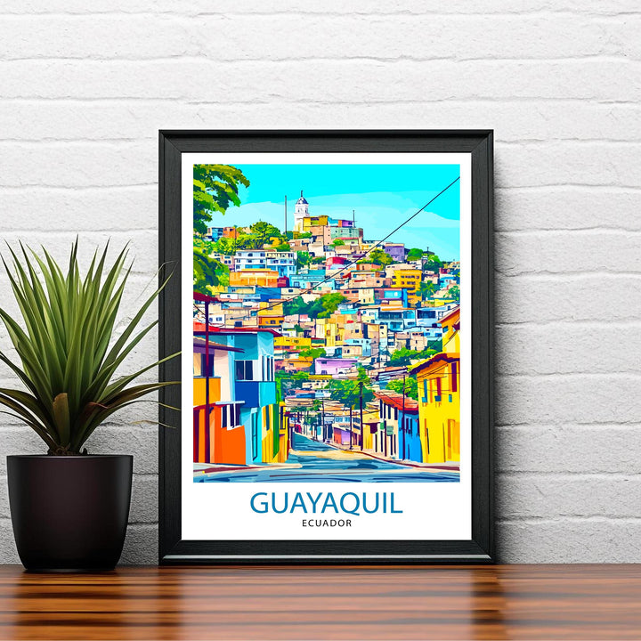 Guayaquil Ecuador Travel Print Wall Decor Wall Art Guayaquil Landscape Wall Hanging Home Décor Ecuadorian City Gift Art Lovers Scenic Print