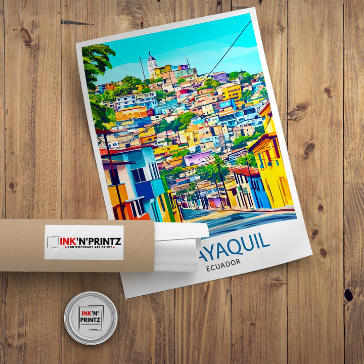 Guayaquil Ecuador Travel Print Wall Decor Wall Art Guayaquil Landscape Wall Hanging Home Décor Ecuadorian City Gift Art Lovers Scenic Print