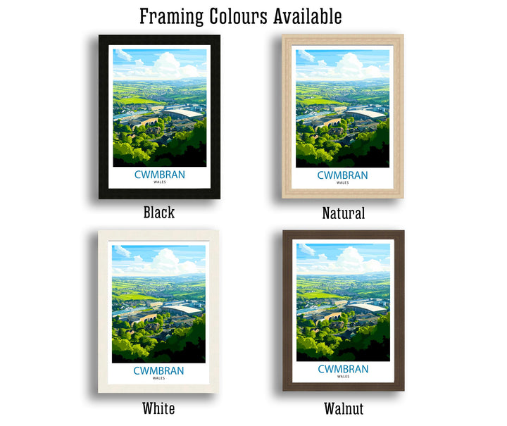 Cwmbran Wales Travel Print Wall Decor Wall Art Cwmbran Landscape Wall Hanging Home Décor Welsh Town Gift Art Lovers Scenic Print