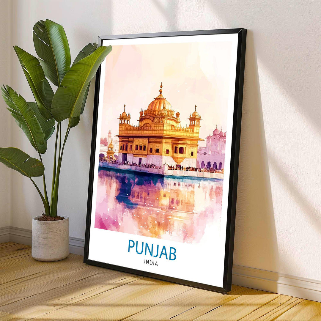 Punjab India Travel Poster