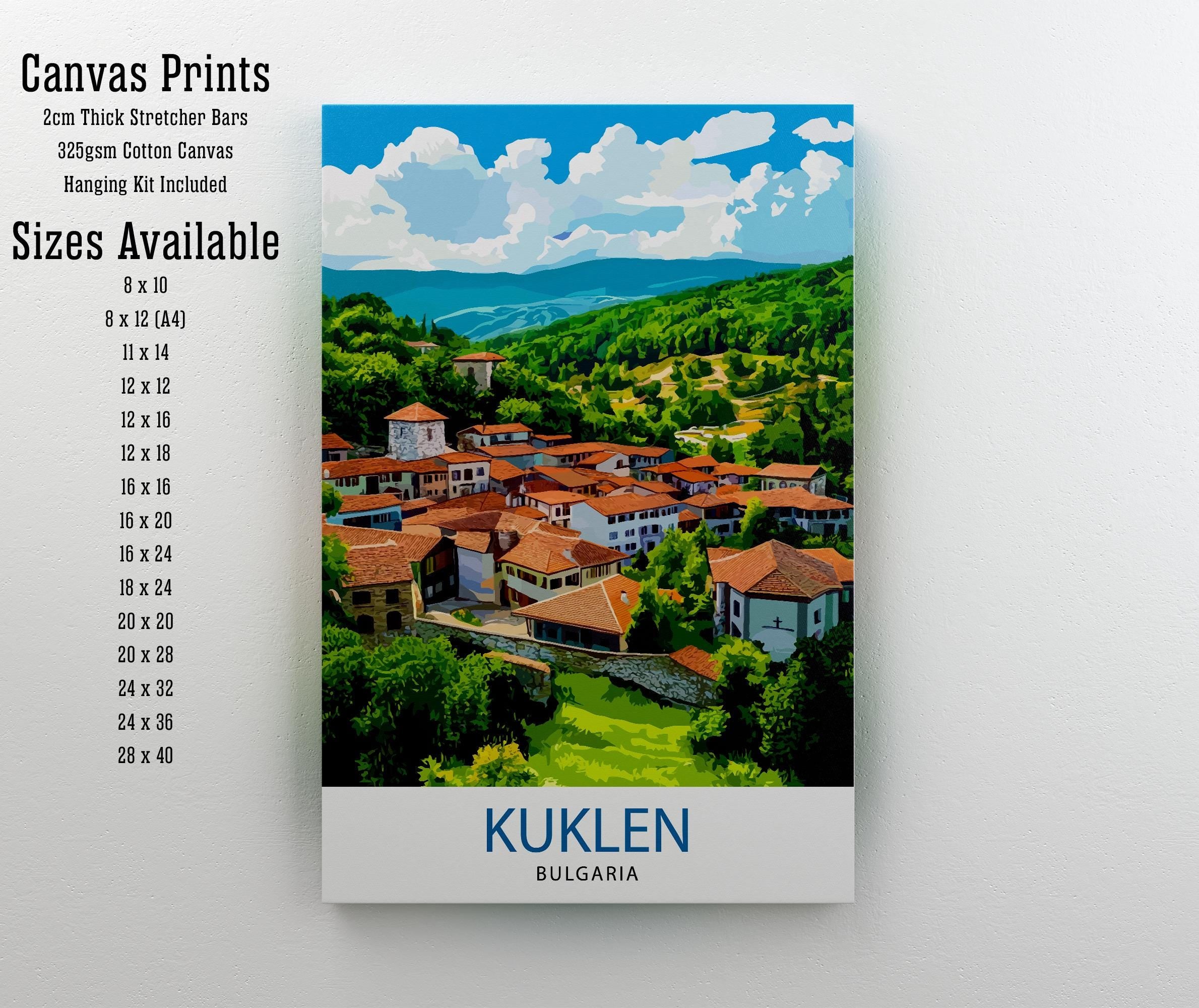 Kuklen Bulgaria Travel Print Wall Decor Wall Art Kuklen Landscape Wall Hanging Home Décor Bulgarian Village Gift Art Lovers Scenic Print