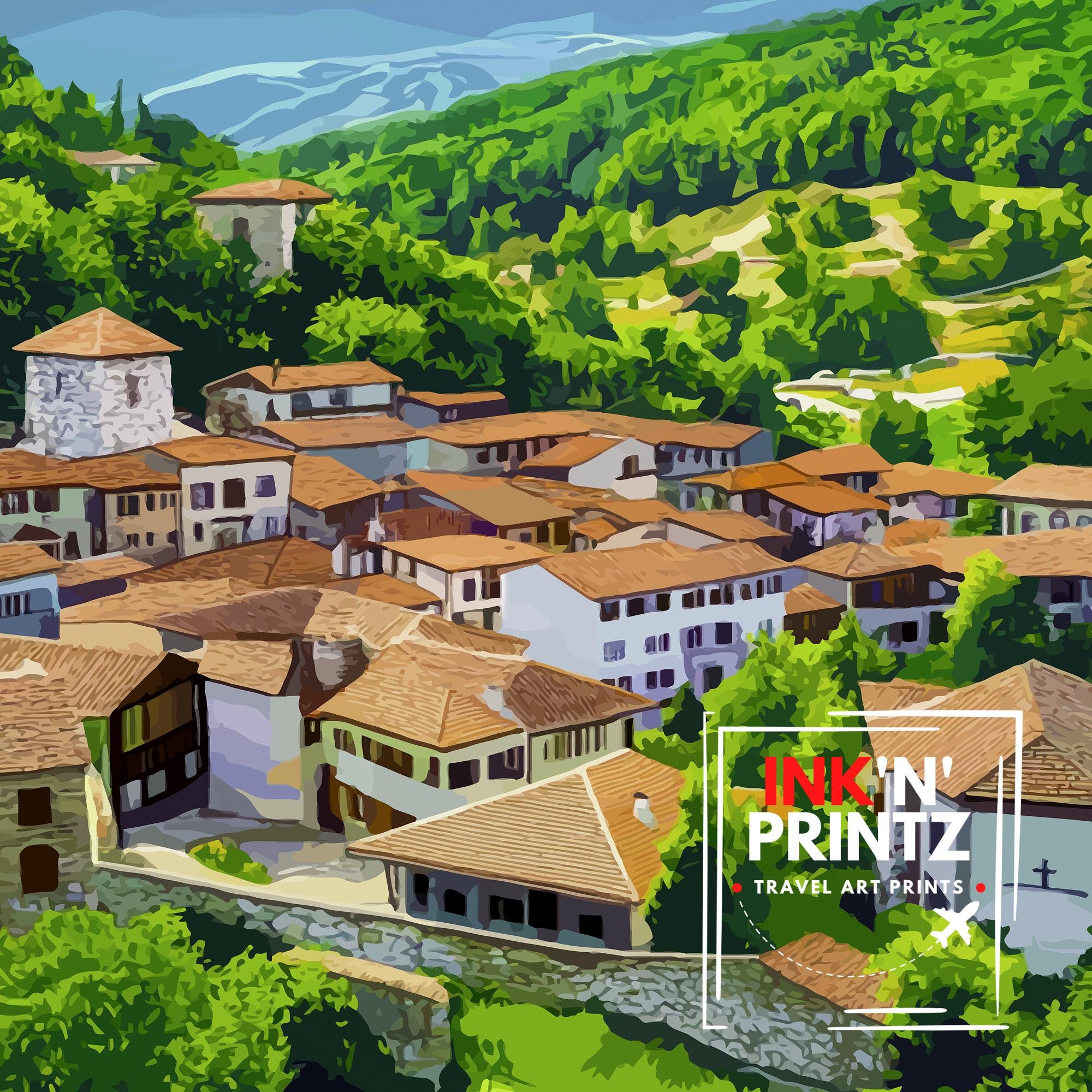 Kuklen Bulgaria Travel Print Wall Decor Wall Art Kuklen Landscape Wall Hanging Home Décor Bulgarian Village Gift Art Lovers Scenic Print