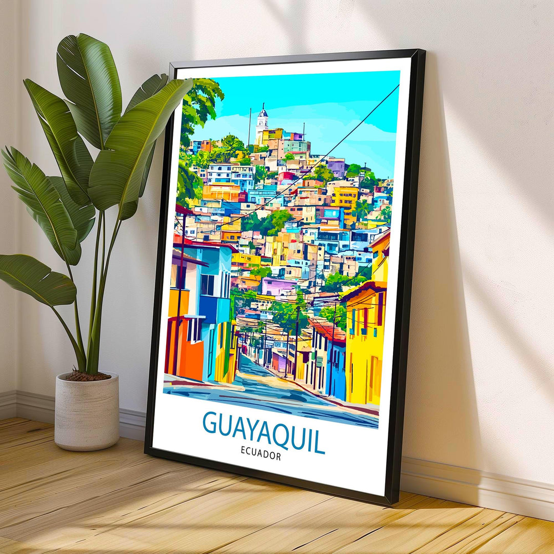 Guayaquil Ecuador Travel Print Wall Decor Wall Art Guayaquil Landscape Wall Hanging Home Décor Ecuadorian City Gift Art Lovers Scenic Print