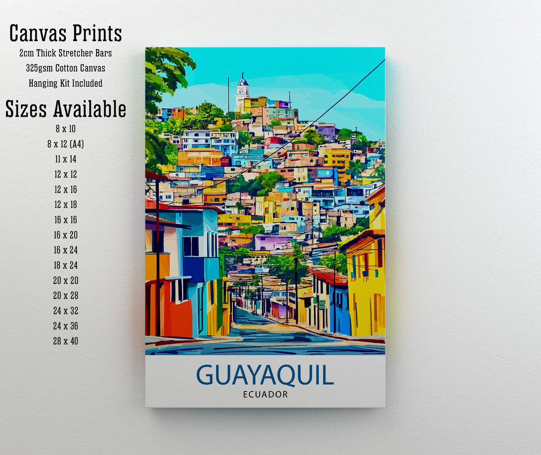 Guayaquil Ecuador Travel Print Wall Decor Wall Art Guayaquil Landscape Wall Hanging Home Décor Ecuadorian City Gift Art Lovers Scenic Print