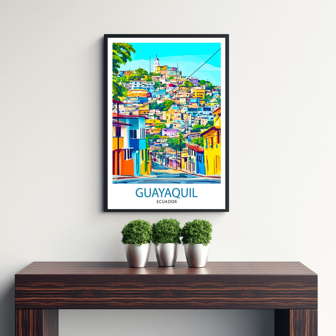 Guayaquil Ecuador Travel Print Wall Decor Wall Art Guayaquil Landscape Wall Hanging Home Décor Ecuadorian City Gift Art Lovers Scenic Print