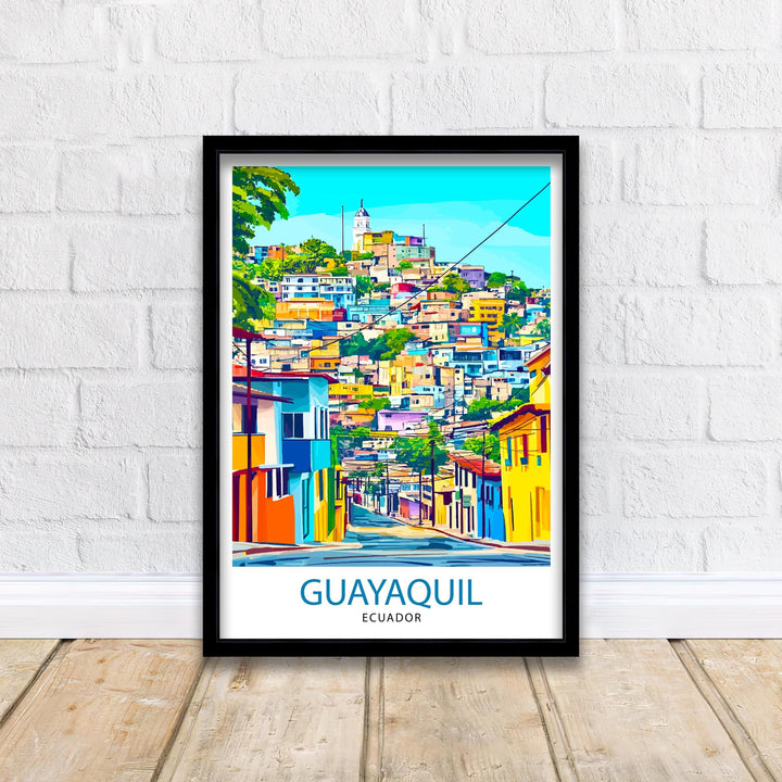 Guayaquil Ecuador Travel Print Wall Decor Wall Art Guayaquil Landscape Wall Hanging Home Décor Ecuadorian City Gift Art Lovers Scenic Print