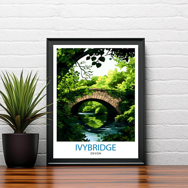 Ivybridge England Travel Print Wall Decor Wall Art Ivybridge Landscape Wall Hanging Home Décor English Countryside Gift Art Lovers Scenic