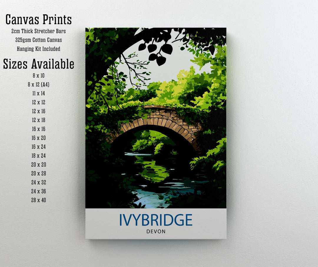 Ivybridge England Travel Print Wall Decor Wall Art Ivybridge Landscape Wall Hanging Home Décor English Countryside Gift Art Lovers Scenic