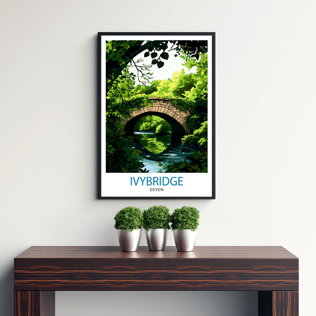 Ivybridge England Travel Print Wall Decor Wall Art Ivybridge Landscape Wall Hanging Home Décor English Countryside Gift Art Lovers Scenic