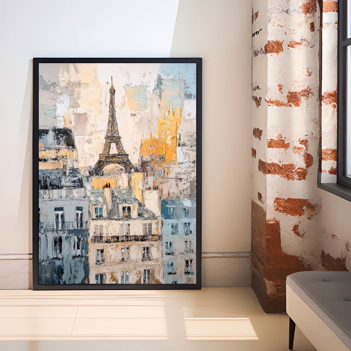 Abstract Paris Painting Wall Decor Wall Art Abstract Paris Landscape Wall Hanging Home Décor French City Gift Art Lovers Modern Print