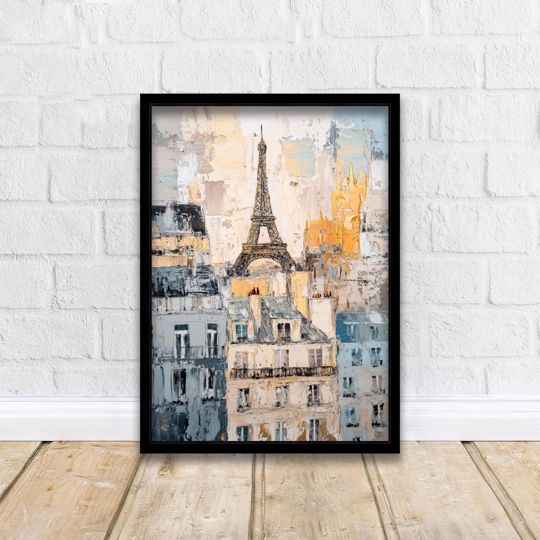 Abstract Paris Painting Wall Decor Wall Art Abstract Paris Landscape Wall Hanging Home Décor French City Gift Art Lovers Modern Print