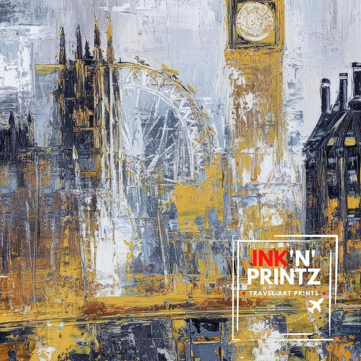 Abstract London Travel Poster