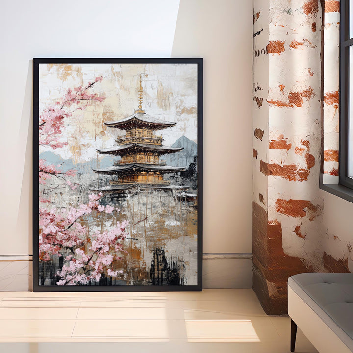 Abstract Kyoto Travel Poster Wall Decor Wall Art Abstract Kyoto Landscape Wall Hanging Home Décor Japanese City Gift Art Lovers Modern Print