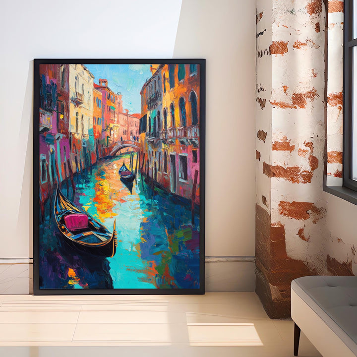 Abstract Venice Travel Poster Wall Decor Wall Art Abstract Venice Landscape Wall Hanging Home Décor Italian City Gift Art Lovers Modern