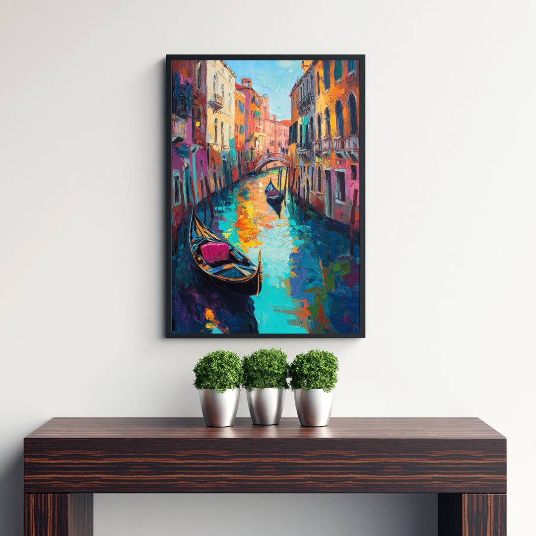 Abstract Venice Travel Poster Wall Decor Wall Art Abstract Venice Landscape Wall Hanging Home Décor Italian City Gift Art Lovers Modern